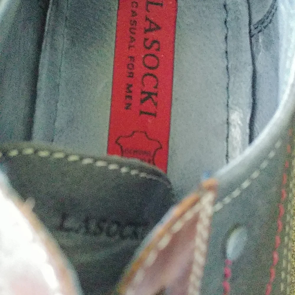 Leather shoes, European size 42/ Canadian 8, Blue color, great condition - Picture 6 of 10